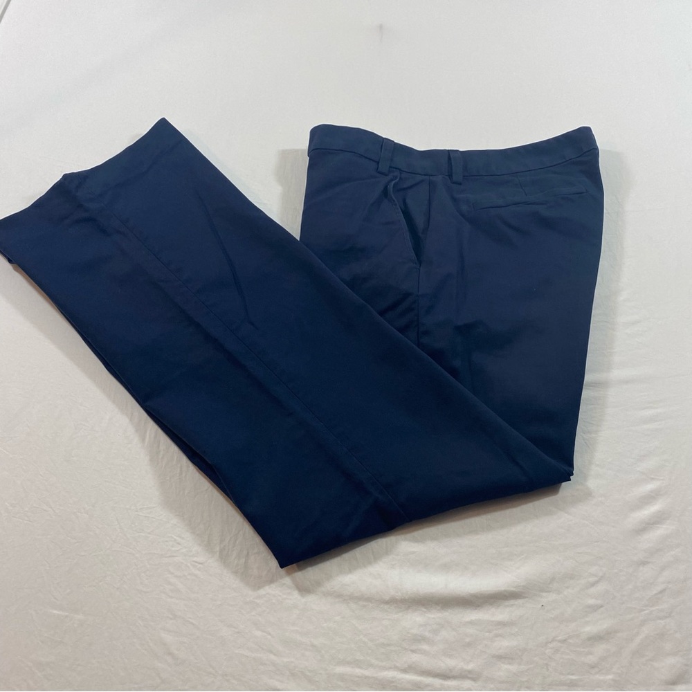Banana Republic Slacks Women’s 14R stretch pants Blue pockets zip Dress pants